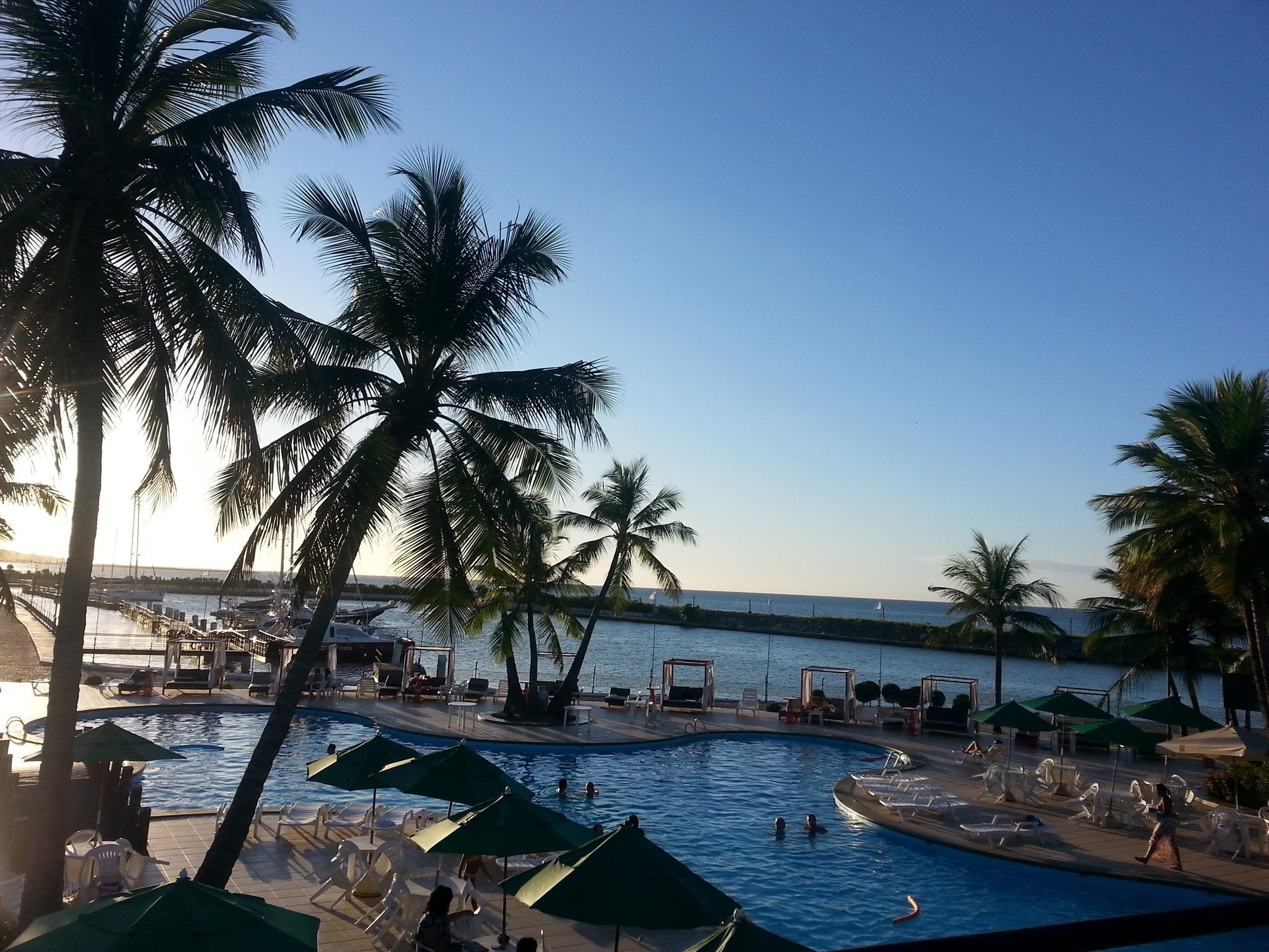 Marina Park Hotel Fortaleza  Bagian luar foto View of the beach from the hotel